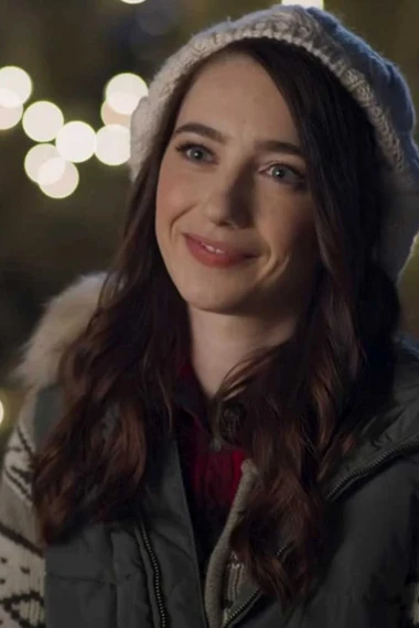Natalie Dreyfuss Holly Fixing Up Christmas Puffer Hooded Vest