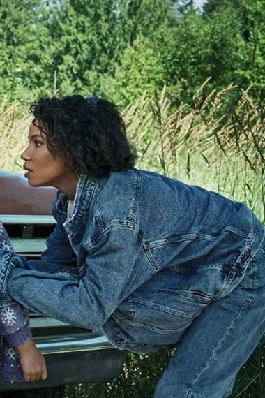 Lou Movie Jurnee Smollett Hannah Dawson Blue Denim Jacket