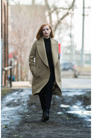 Jessica Chastain Miss Sloane Elizabeth Sloane Trench Coat
