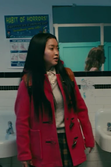 Lana Condor To All the Boys P.S. I Still Love You Red Coat