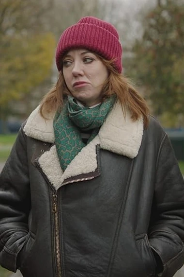 Diane Morgan Motherland Liz Brown Fur Jacket