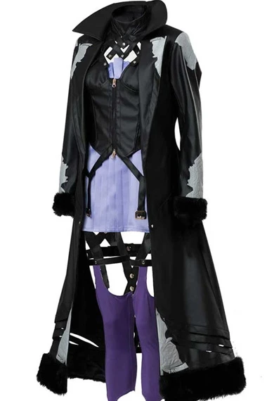 Mia Karnstein Code Vein Video Game Cosplay Black Leather Coat