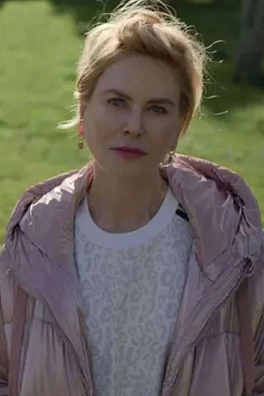Roar Nicole Kidman Robin Hooded Pink Quilted Puffer Jacket