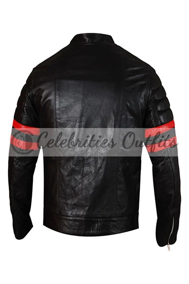 Fight Club Tyler Durden Brad Pitt Mayhem Black Leather Jacket fight-club-brad-pitt-black-leather-jacket
