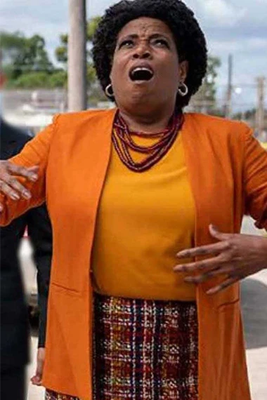 Deneen Tyler Norah Ellington Filthy Rich Orange Cotton Coat