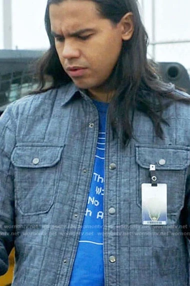 Carlos Valdes The Flash Cisco Ramon Vibe Grey Quilted Jacket