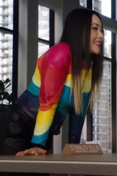 Rainbow Raider The Flash TV Show Jona Xiao Carrie Bates Jacket