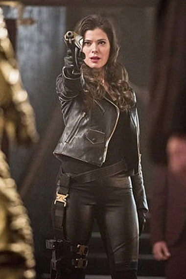 Lisa Snart The Flash TV Show Peyton List Golden Glider Jacket