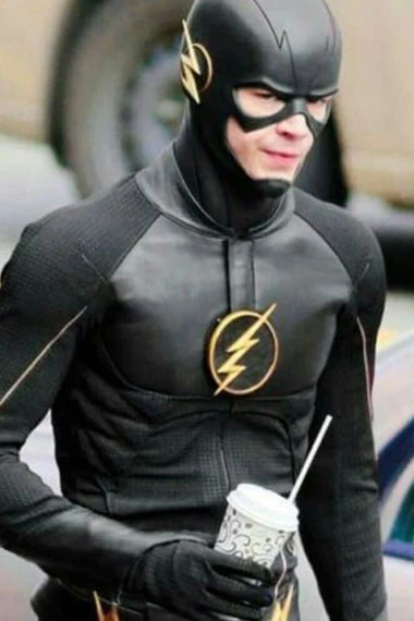 Barry Allen Savitar The Flash Grant Gustin Black Cosplay Jacket