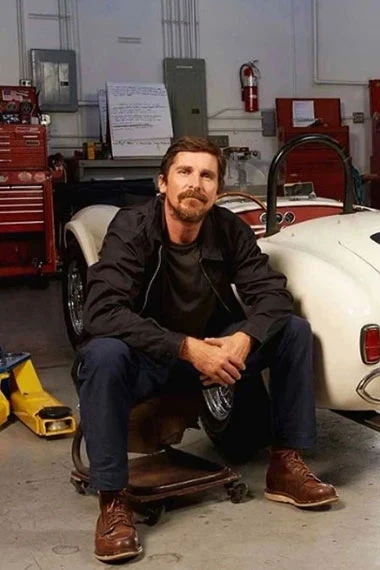 Ford V Ferrari Ken Miles Christian Bale Black Cotton Jacket