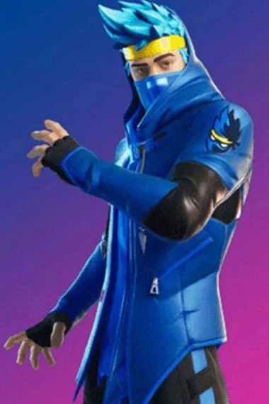 Fortnite Battle Royale Gaming Ninja Cosplay Leather Jacket