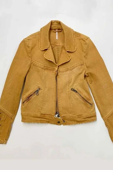 Rosalind March Feel Good TV Series Brenda Brown Denim Jacket