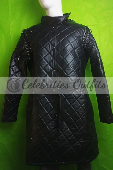 Samwell Tarly Game of Thrones John Bradley Black Quilted Coat