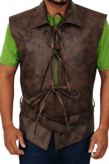 Ramsay Bolton Game Of Thrones Iwan Rheon Brown Leather Vest