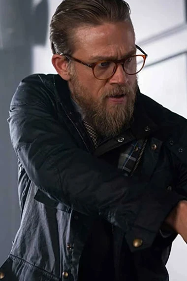 The Gentlemen Raymond Smith Charlie Hunnam Blue Cotton Jacket