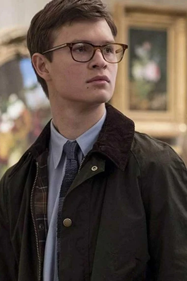 Theo Decker Ansel Elgort The Goldfinch Black Cotton Jacket
