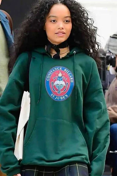 Gossip Girl TV Show Zoya Lott Whitney Peak Green Fleece Hoodie