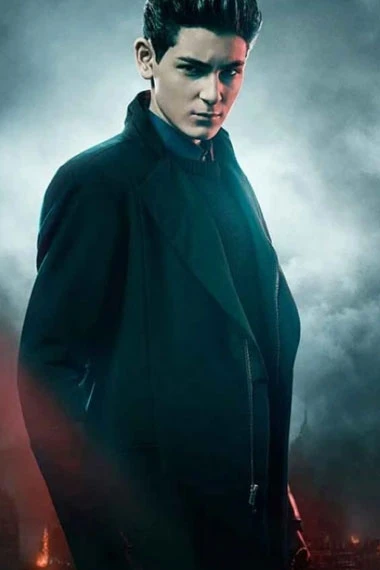 Batman Gotham Bruce Wayne David Mazouz Black Wool Trench Coat