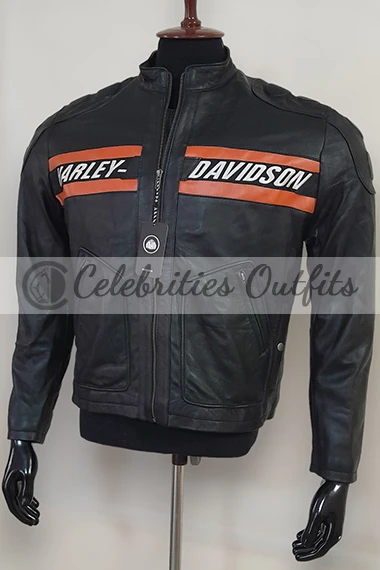 Harley Davidson Bill Goldberg Motorcycle Black Leather Jacket bill-goldberg-harley-davidson-motorcycle-jacket