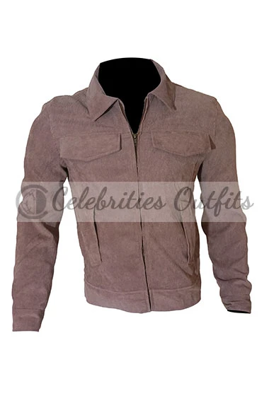 Harry Potter Daniel Radcliffe Bomber Brown Corduroy Jacket