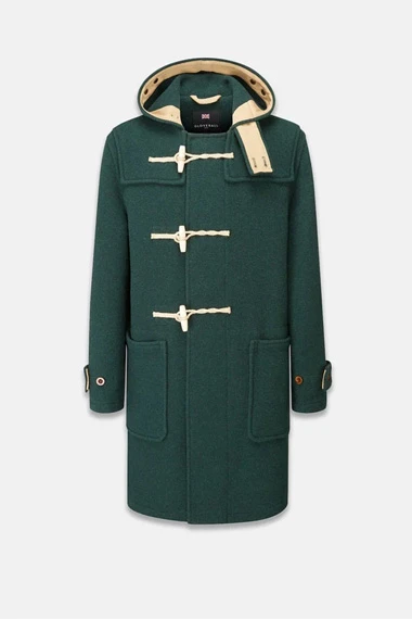 Joe Locke Heartstopper Charlie Spring Green Wool Duffle Coat
