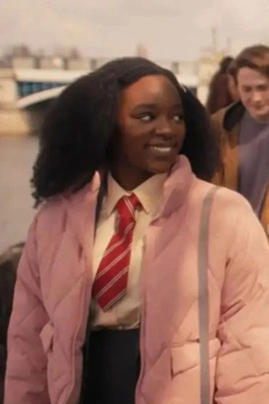 Corinna Brown Tara Jones Heartstopper Pink Parachute Jacket