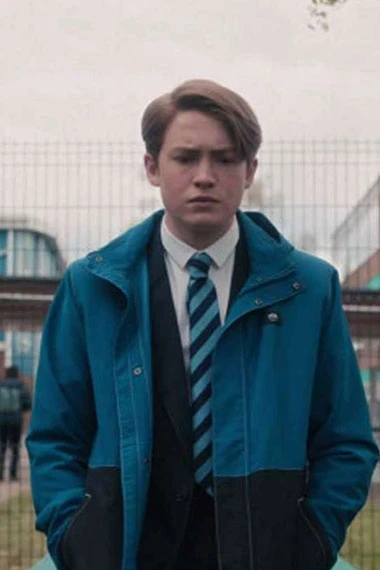 Nick Nelson Heartstopper Kit Connor Bomber Blue Cotton Jacket