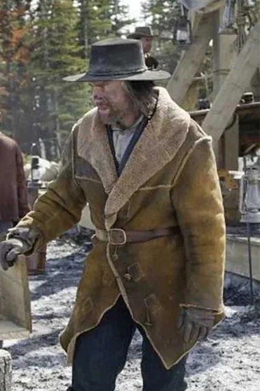 Anson Mount Cullen Bohannon Hell On Wheels Brown Suede Coat
