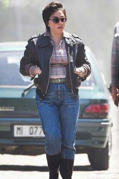 Lady Gaga House Of Gucci Patrizia Reggiani Black Bomber Jacket