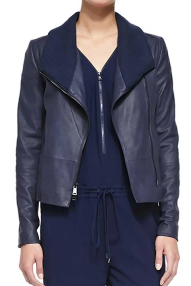 How To Get Away With Murder Aja Naomi King Blue Drape Jacket