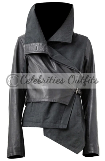Jennifer Lawrence Katniss Everdeen The Hunger Games Jacket katniss-hunger-game-black-jacket
