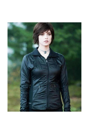 Twilight Saga: Eclipse Alice Cullen Black Leather Jacket