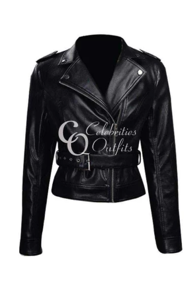 Sarah Connor Terminator: Genisys Black Leather Jacket