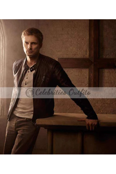 Damien TV Show Bradley James Leather Jacket