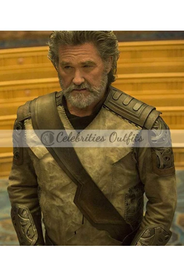 Ego Guardians Of The Galaxy 2 Kurt Russell Leather Jacket