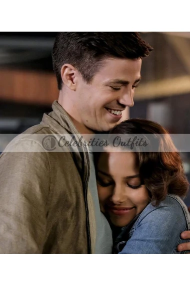 The Flash Grant Gustin S5 Brown Jacket