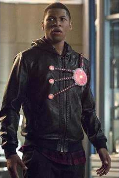 Firestorm Flash Season 2 Black Hoodie Leather Jacket