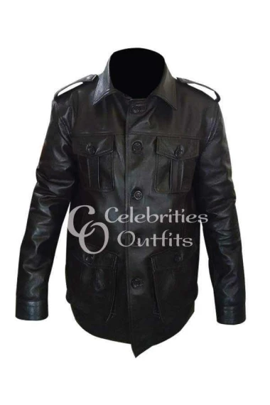 Gerard Butler Nim's Island Brown Leather Jacket