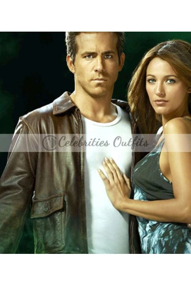 Ryan Reynolds Green Lantern Brown Leather Jacket