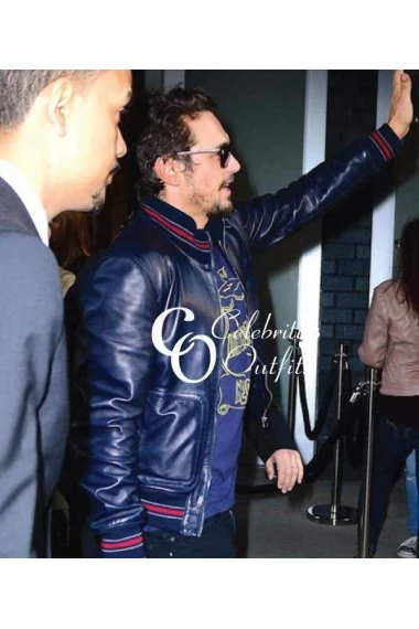 james-franco-blue-bomber-leather-jacket