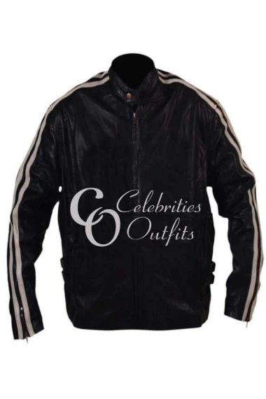 Lethal Weapon 4 Mel Gibson Black Leather Jacket