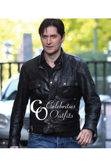 Castle Nathan Fillion Richard Black Leather Jacket