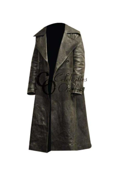 Nicolas Cage The Sorcerer's Apprentice Black Leather Coat