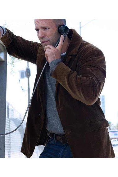 Jason Statham Wild Card Suede Leather Jacket