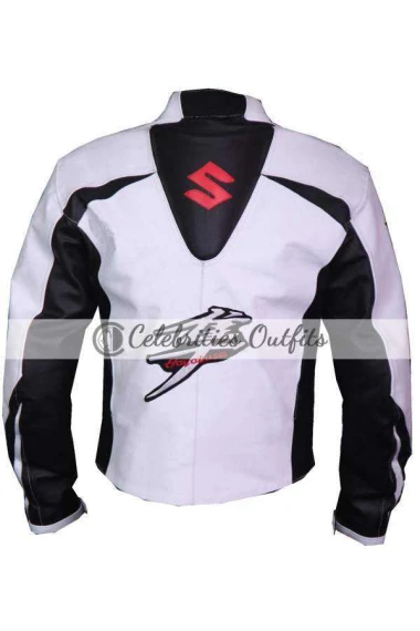 Suzuki Hayabusa Leather Jacket suzuki-hayabusa-white-biker-jacket
