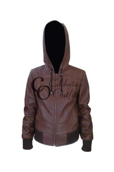 women-brown-bomber-leather-jacket
