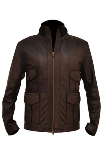 Casino Royale James Bond Daniel Craig Brown Leather Jacket daniel-craig-casino-royale-jacket