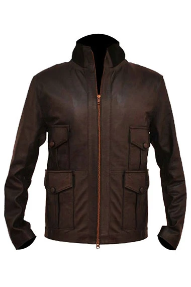 Daniel Craig Casino Royale James Bond Brown Leather Jacket
