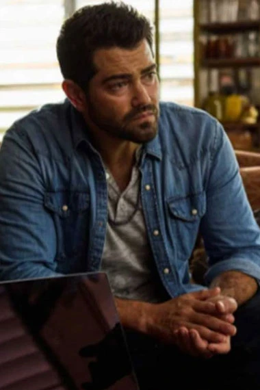 Fortress Paul Michaels Jesse Metcalfe Blue Denim Jacket