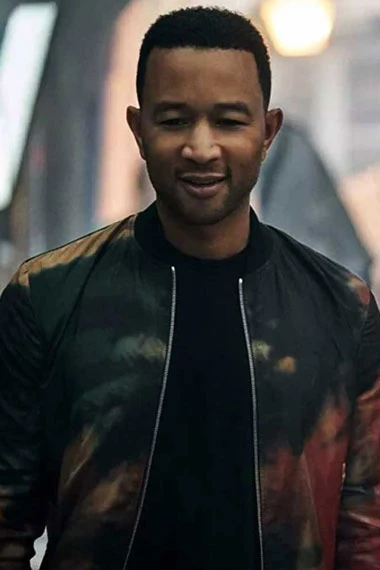 Jingle Jangle John Legend Mens Bomber Black Cotton Jacket